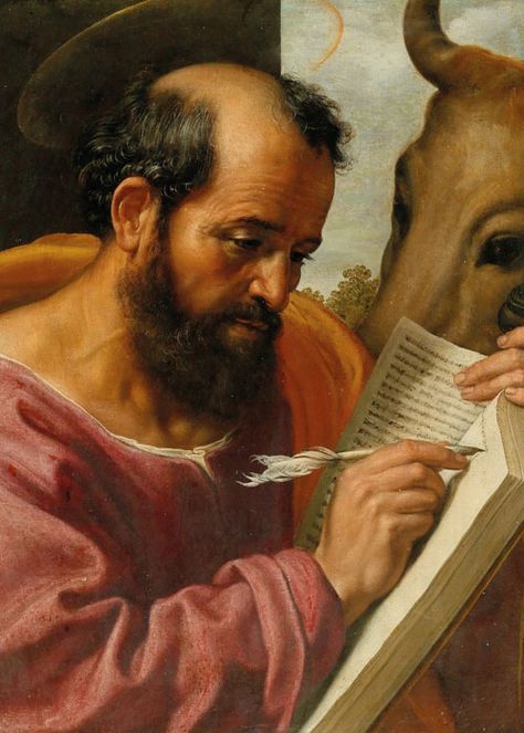 Saint Luke The Evangelist, Jacob Jordaens, Luke The Evangelist, Gospel Bible, St Luke, Giorgio Vasari, St Jerome, Bible Prints, Gospel Of Luke