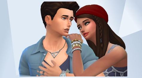 Young Couple  The Sims - The Gallery - Official Site Sims 4 Gallery Poses Couple, Sims 4 Gallery Poses, Gallery Poses, Sims 4 Gallery, Cute Guy, Couple In Love, Young Couple, Handsome Man, Couples In Love