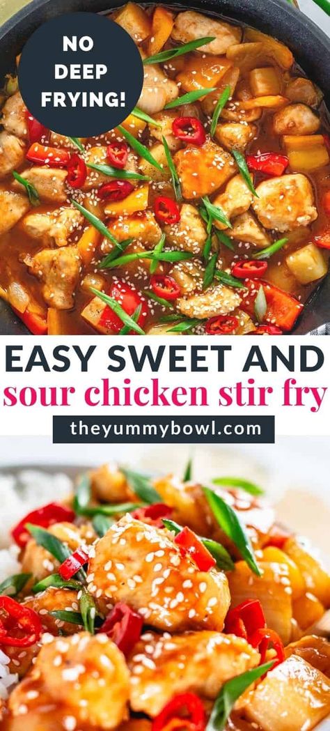 Sweet and Sour Chicken Stir Fry