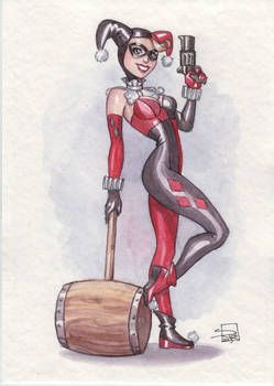 Harley Quinn Tattoo Ideas, Harley Quinn Hammer, Classic Harley Quinn, Pin Up Tattoo, Harley Quinn Tattoo, Gotham Girls, Harley Quinn Comic, Up Tattoo, Harley Quinn Art