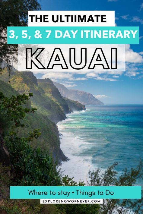 Kauai In March, Kauai Itinerary, Hawaii 2023, Hawaii Trip Planning, Hawaii Vacation Tips, Maui Itinerary, Hawaii Itinerary, Kauai Travel, Hawaiian Travel