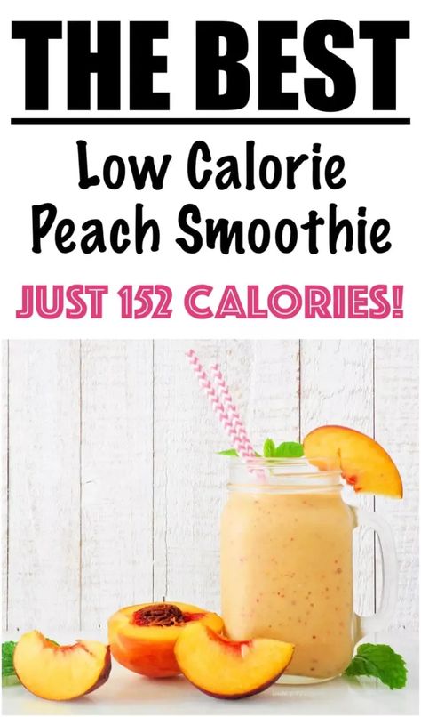 Healthy Peach Smoothie for Weight Loss Peach Smoothie Recipes Healthy, Healthy Peach Smoothie, Vanilla Smoothie Recipes, Vanilla Protein Smoothie, Peach Smoothie Recipes, Low Calorie Smoothies, Healthy Eating Guide, Smoothie Recipes With Yogurt, Almond Milk Recipes