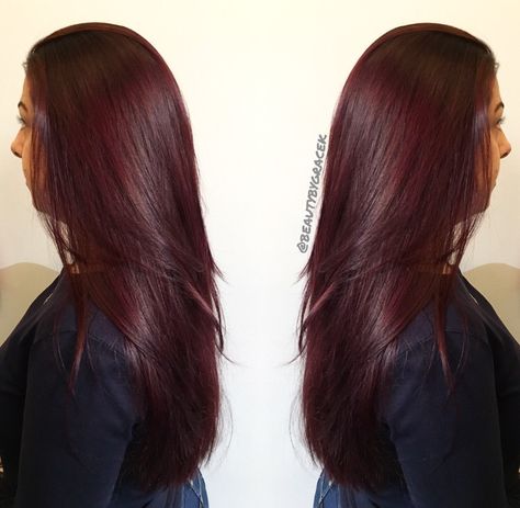 Brown Hair Dark, Long Auburn Hair, Red Violet Hair, Schwarzkopf Hair Color, Hair Color Guide, Dark Auburn Hair, Mahogany Hair, Peekaboo Highlights, Red Hair Inspo