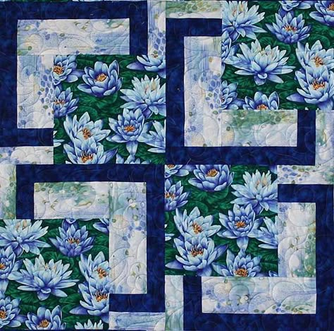 Quilts Using Focus Fabric, Lilac Quilt Patterns, Quilts With Focus Fabric, 5 Colour Quilt Pattern, Floral Quilt Patterns Large Prints, Focus Fabric Quilts Large Prints, Prize Winning Quilts, Quilt Pattern For Large Print Fabric, Bq Quilts Patterns