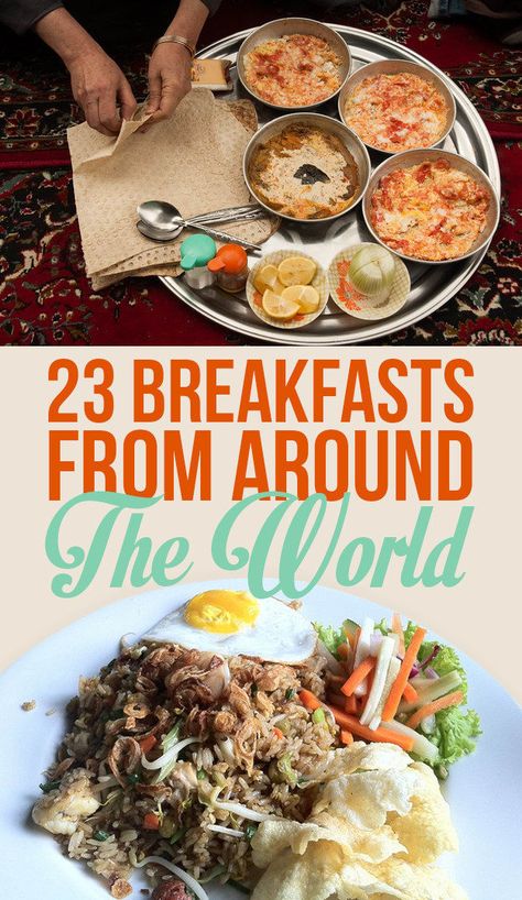 This Is What Breakfast Looks Like In 22 Countries Around The World Breakfast Around The World, Asian Breakfast, Egg Benedict, Around The World Food, Global Cuisine, Delicious Breakfast Recipes, Diet Vegetarian, Global Recipes, Cuisine Recipes