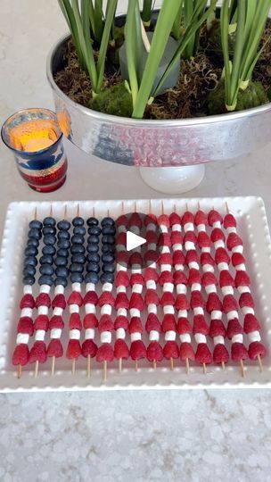 10K views · 445 reactions | Flag fruit 🇺🇸🍓🫐! Perfect for your next Patriotic Party! ❤️🤍💙 Walking out the door with it now for our neighborhood picnic.  Happy Memorial Day!!!
.
.
.
.
#memorialday #memorialdayweekend
#4thofjuly #4th #diy #love #instagood #redwhiteandblue #dessert #homemade #homemadedessert #treats #holiday #diyfood #crafty #satisfying #americanflag #flagdiy #fourthofjuly #explore #explorepage #partyfood #viral #flag #postmalone #morganwallen #ihadsomehelp | Jennifer Jones | Post Malone · I Had Some Help Flag Fruit Tray, Walking Out The Door, Dessert Homemade, Flag Diy, Jennifer Jones, Walking Out, Patriotic Party, 10k Views, Happy Memorial Day