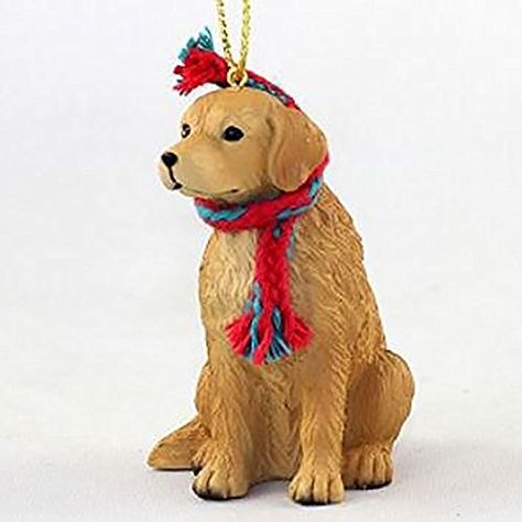 $15.89 *** Be sure to check out this awesome product. (This is an affiliate link) #Christmas Golden Retriever Ornament, Golden Retriever Christmas, Resin Figurine, 3d Christmas Tree, Felt Stocking, Christmas Scarf, Embroidered Felt, Black Christmas Trees, Dog Christmas Ornaments