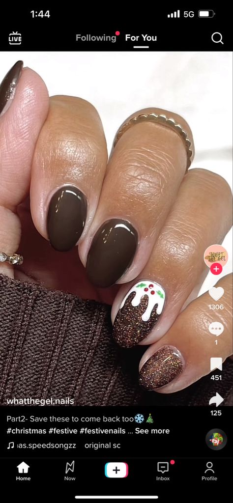 Coco Nails, Christmas Cocoa, Hot Coco, Holiday Nails, Winter Nails, Hot Cocoa, Fudge, Nail Inspo, Cocoa