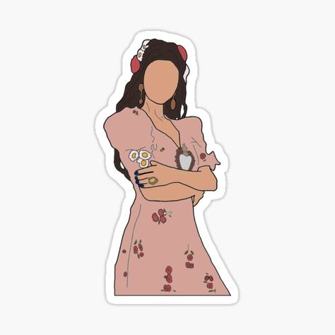 Selena Gomez Illustration, Selena Gomez Stickers, Selena Gomez Drawing, Spooky Stickers, 3d Art Drawing, Nature Stickers, Music Stickers, Boho Geometric, Pattern Animal