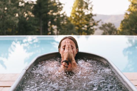 The 8-Step Beginner’s Guide to Cold Immersion — Joseph Anew Cold Plunge Photography, Cold Water Immersion, Sauna Photo Shoot, Cold Plunge Aesthetic, Bnb Aesthetic, Air Bnb Aesthetic, Ice Bath Aesthetic, Cold Immersion, Cold Water Plunge