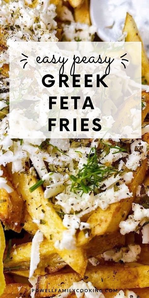 Learn how to make the best Greek Fries with Feta at home with this easy recipe. Crispy, golden fries are topped with crumbled feta, a sprinkle of oregano, and a squeeze of lemon for an authentic Greek flavor. Serve as a side dish or a crowd-pleasing appetizer that’s ready in minutes. Greek Fries Recipe, Authentic Greek Recipes, Roasted Lamb Shanks, Greek Recipes Easy, Greek Fries, Greek Oregano, Greek Recipes Authentic, Greek Lemon Chicken, Greek Seasoning