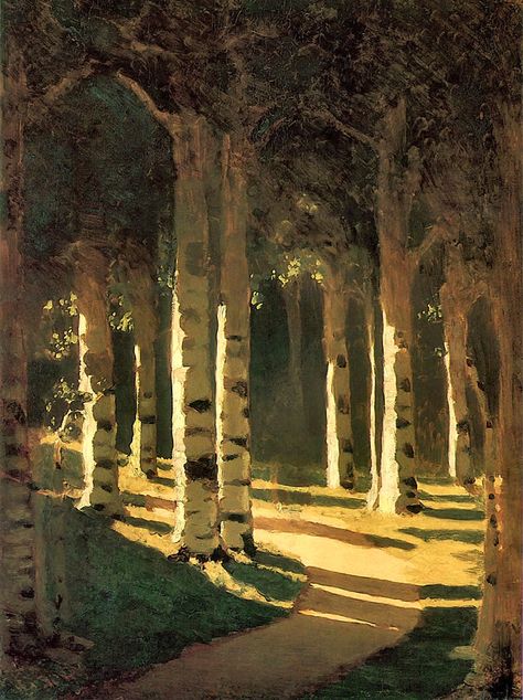 https://flic.kr/p/AQ5EV1 | kuindzhi, arkhip - Sunlight in a Park | Arkhip Kuindzhi  1842-1910  Oekraïne Russian Painting, Russian Art, Landscape Artist, Painting Reproductions, Tree Art, Impressionism, Artwork Painting, The Park, In The Dark