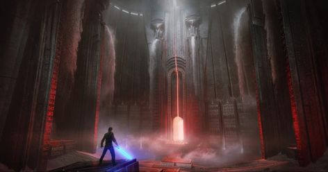 Sith Temple, Star Wars Scenery, Sith Concept, Dark Temple, Fanfiction Aesthetic, Wonder Woman Fan Art, Jedi Powers, Palace House, Darth Vader Kylo Ren