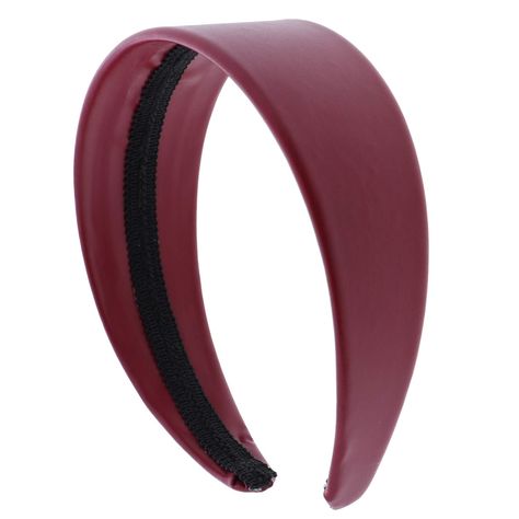 PRICES MAY VARY. Classy Leather-like Fabric Durable Headband Fashion Colors 2 Inch Wide Motique Accessories 2 Inch wide leather-like headband in pretty autumn colors. Look great in this pretty head band. Fits women and girls of all ages! This hair band does not have teeth. Burgundy Hair Accessories, Autumn Hair Accessories, Fall Headbands, Thick Headbands, Headband Fashion, Red Headband, Leather Headbands, Red Accessories, Band Fits