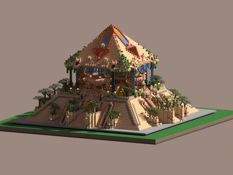 Minecraft Pyramid Build, Desert Pyramid Minecraft, Pyramids Minecraft, Minecraft Pyramid Base, Desert Palace Minecraft, Minecraft Pyramid Design, Egyptian Minecraft, Spawn Ideas Minecraft, Egypt Minecraft