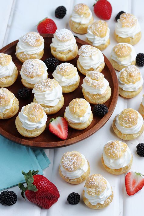 Mini Cream Puffs, Wedding Cream Puffs, Creme Puffs, Cookies And Cream Puffs, Cute Cream Puffs, Valentine’s Day Cream Puffs, Crunchy Cream Puff, Mini Cream Puff, Cream Puff Dessert