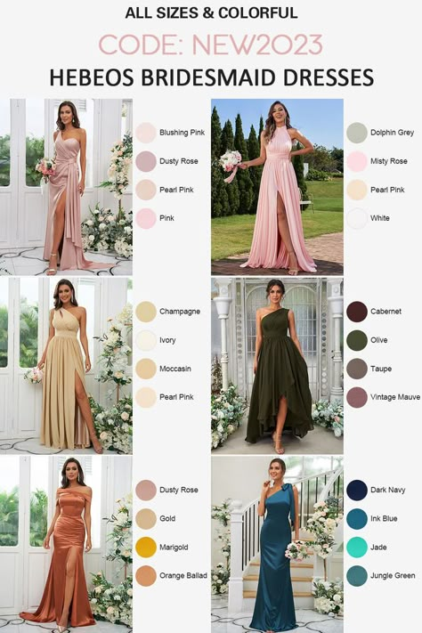 Bridesmaid Dresses 2023, Wedding Color Pallet, Table Accents, Wedding Motifs, Blush Bridesmaid Dresses, Cheap Bridesmaid, Dresses For Wedding, Wedding Theme Colors, Future Wedding Plans