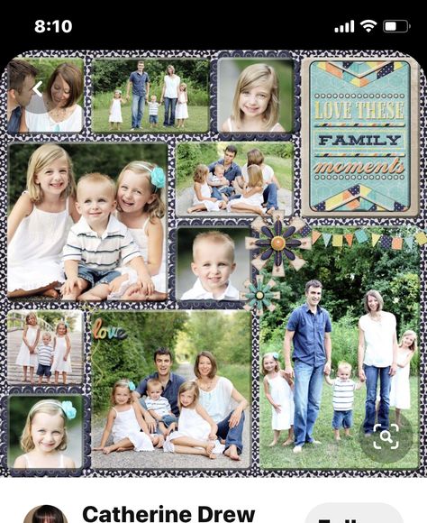 Scrapbook Multiple Photos, Family Scrapbook Layouts, Waterfall Card, Bored Art, Family Collage, Scrapbook Design Layout, Beautiful Scrapbook Layouts, Scrapbook Template, Scrapbook Pictures