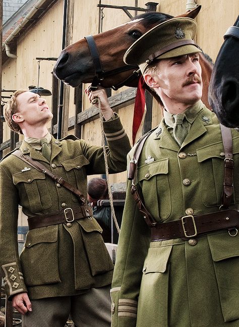 Ben and Tom in War Horse Tom Hiddleston Benedict Cumberbatch, Horse Movies, Thomas William Hiddleston, Tom Hiddleston Loki, British Actors, Benedict Cumberbatch, The Horse, Tom Hiddleston, Loki