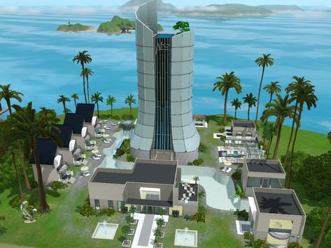 The Sims Resource - Vista de Palms Resort Sims 3 Resort Ideas, Resort Ideas, Wedding Altars, The Sims 3, Los Sims, Supernatural Seasons, University Life, Garden Park, Peach Wedding