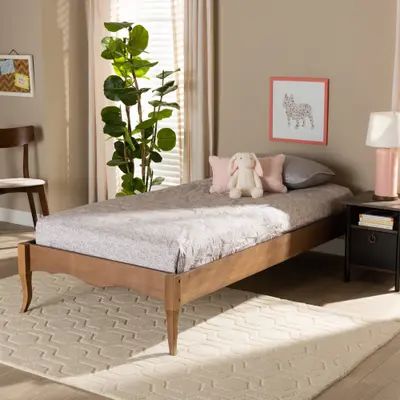 Buy Bed Frames Online at Overstock | Our Best Bedroom Furniture Deals Walnut Bed Frame, Twin Frame, Mid Century Bed, Walnut Bed, Twin Size Bed Frame, Wood Platform Bed Frame, Modern Platform Bed, Twin Platform Bed, Slatted Headboard