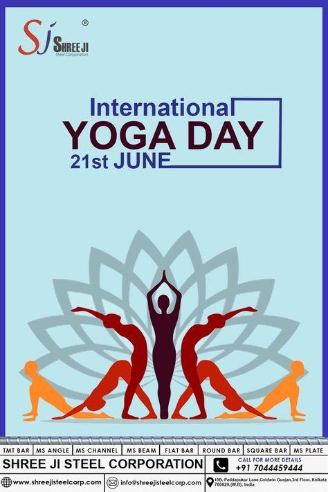 "Yoga is a flame when you light it up, the glow never fades away." International Day Of Yoga, 21 June, International Yoga Day, Yoga Day, Yoga Is, Round Bar, International Day, Morning Quotes, Good Morning Quotes