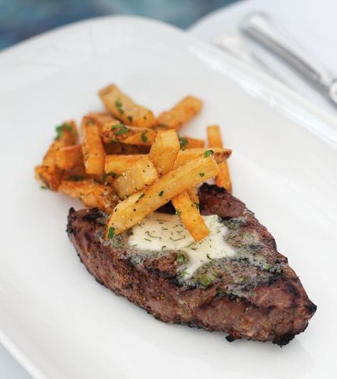 Wagyu Ribeye Steak Frites Beef Ribeye Steak Recipe, Steak Frites Recipe, Best Pub Food, Wagyu Recipes, Wagyu Ribeye, Rib Eye Recipes, Restaurants In Amsterdam, Ribeye Steak Recipes, Wagyu Steak