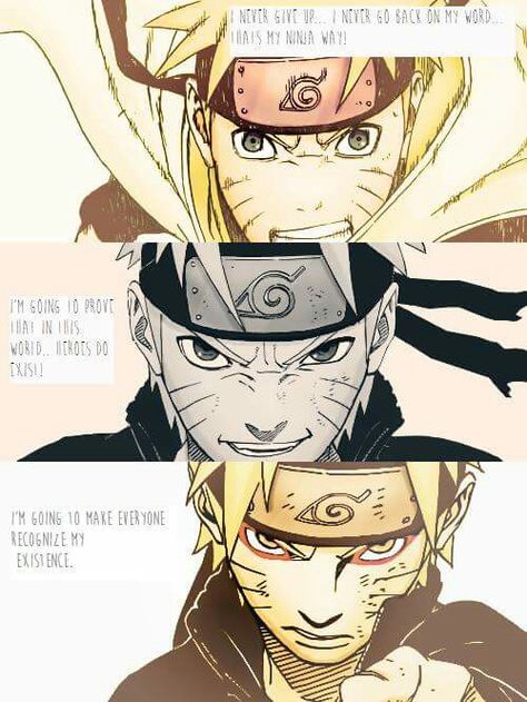 I Never Go Back On My Word That's My Ninja Way -Naruto Uzumaki Naruto Thoughts, Naruto Quotes, Funny Naruto Memes, Naruto Gaiden, I Ninja, Kakashi Sensei, Uzumaki Boruto, Uzumaki Naruto, Naruto Series