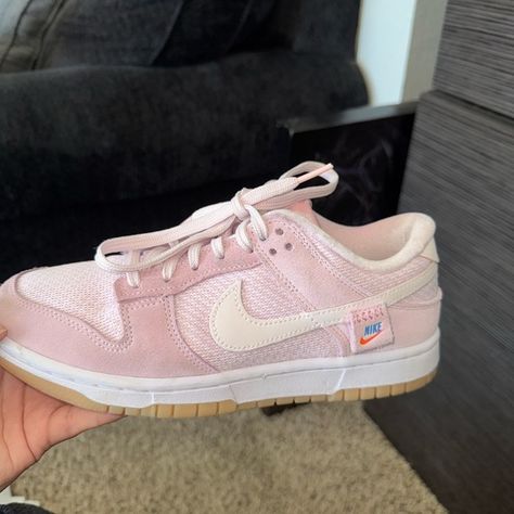 Nike dunk low pink teddy bear 7.5 Pink Teddy Bear, Pink Teddy, Nike Dunk Low, Dunk Low, Nike Dunks, Nike Dunk, Teddy Bear, Like New, Nike