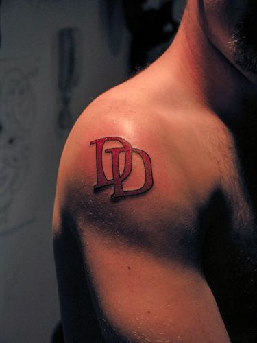 DareDevil Daredevil Tattoo Ideas, Daredevil Tattoo, Daredevil Artwork, Tattoo Ideas Minimalist, Devil Tattoo, Marvel Tattoos, Ink Ideas, Tattoos Ideas, Tattoo Lettering