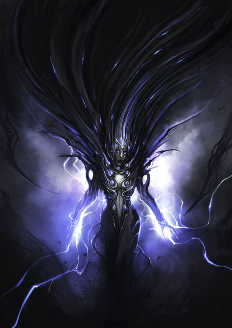 Lightning Matriarch by *theDURRRRIAN on deviantART Magic User, Lightning Art, Campaign Ideas, Beast Creature, Black Fairy, Fairy Dragon, Concept Art Character, Mythology Art, Goddess Art