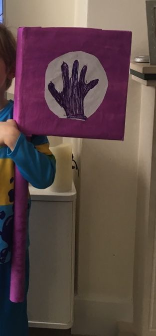 Home made Horrid Henry Purple Hand Gang flag Purple Hand Gang, Horrid Henry, Purple Hands, Canada Flag, Home Made, Polymer Clay, Flag, Purple, Quick Saves