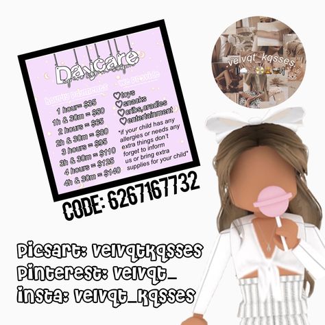 Bloxburg Cafe Menu Decals Codes Aesthetic, Roblox Daycare Ideas, Bloxburg Daycare Room Ideas, Daycare Codes For Bloxburg, Bloxburg Daycare Picture Codes, Daycare Bloxburg Codes, Daycare Bloxburg Ideas, Daycare Decal Codes Bloxburg, Daycare Ideas Bloxburg