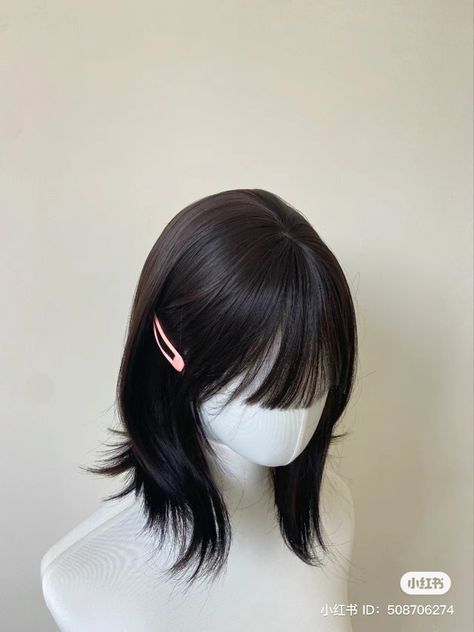 Short Hair With Bangs And Layers, Pretty Hair Cuts, Hair Inspiration Long, Hair Inspiration Short, Hairstyles For Layered Hair, Kawaii Hairstyles, Hair Stylies, Haircuts For Medium Hair, Haircuts Straight Hair