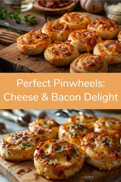 Ultimate Party Snack: Cheese & Bacon Pinwheel Recipe - Easy & Delicious! Cheese And Bacon Puff Pastry, Cream Cheese Bacon Ranch Pinwheels, Bacon Pastry Twists, Cheese Puff Appetizers, Puff Pastry With Bacon, Pastry Pinwheels Appetizers, Bacon Egg And Cheese Puff Pastry, Ideas For Puff Pastry, Pastry Puff Recipes Appetizers