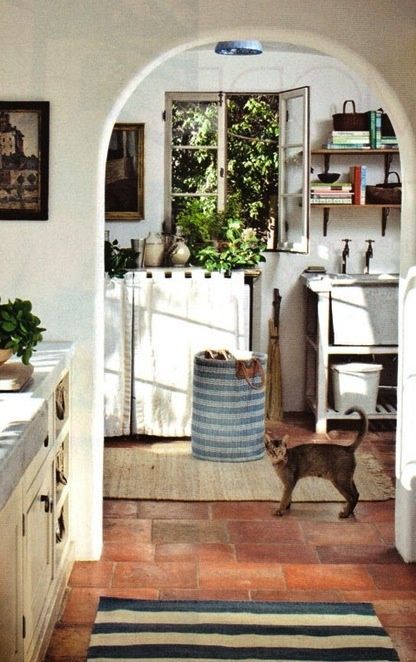 vignette design: Terra Cotta Floors In The Kitchen