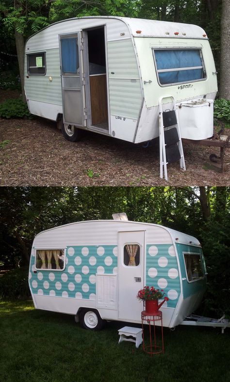 Camper Playhouse, Trillium Camper, Husbil Makeover, Camper Redo, Vintage Camper Interior, Small Travel Trailers, Camper Trailer Remodel, Vintage Camper Remodel, Tiny Camper