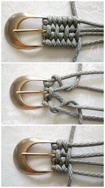 Paracord Belt Diy, Paracord Belt, How To Macrame, Tutorial Knitting, Simpul Makrame, Belt Diy, Collar Macrame, Diy Dog Collar, Paracord Dog Collars