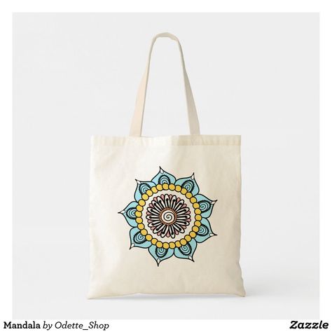 Mandala Tote Bag Mandala Inspiration, Mandala Tote Bag, Bag Painting, Painted Bags, Print Ideas, Mandala Design Art, Bag Ideas, Easy Diy Art, Anniversary Quotes