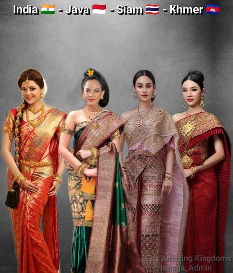 Cambodian Dress, Ancient History Facts, Different Art Styles, Indian Bridal Fashion, Century Clothing, Traditional Fashion, Fashion Design Sketches, Historical Fashion, Desi Beauty