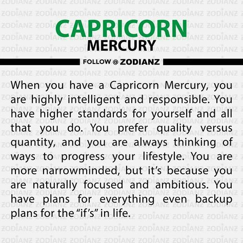 Mercury In Capricorn, Mercury Sign, Zodiac Personality Traits, Capricorn Art, Capricorn Girl, Tarot Cards For Beginners, Pisces And Aquarius, Tarot Magic, Capricorn Traits