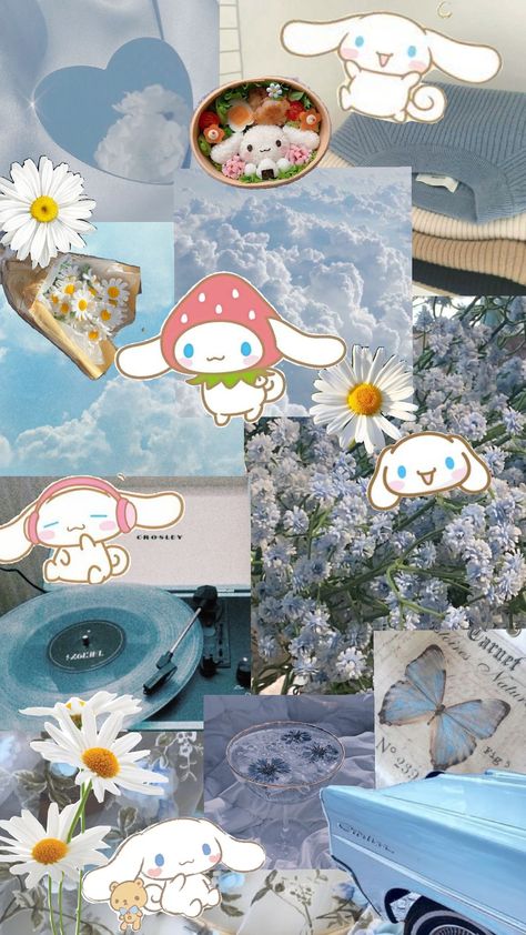 #cinnamoroll #sanrio #wallpaper #aesthetic Sanrio Collage Wallpaper, Sanrio Wallpaper Aesthetic, Sanrio Aesthetic Wallpaper, Cinnamoroll Wallpaper, Cinnamoroll Sanrio, Wallpaper Themes, Jesus Wallpaper, Aesthetic Life, Sanrio Wallpaper