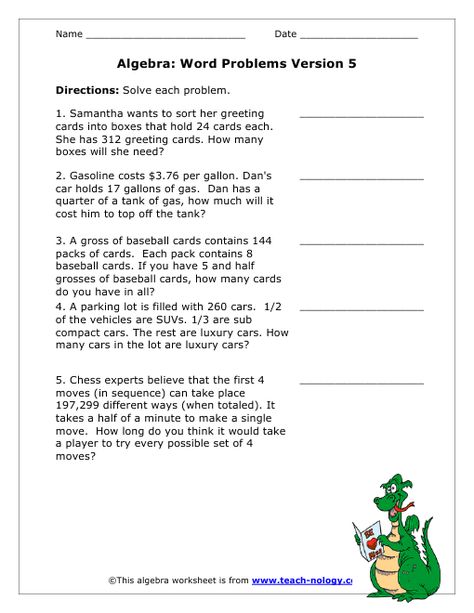 free algebra word problem worksheets - Yahoo Image Search Results 1st Grade Math Worksheets Word Problems, Algebra Worksheets For Grade 6, Algebra Worksheets With Answers, Basic Algebra Worksheets For Grade 6, Algebra Word Problems Worksheets, Writing Algebraic Expressions, Problem Solving Worksheet, Algebra Problems, Math Expressions