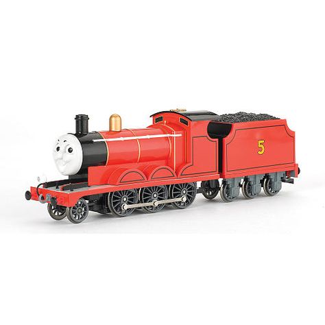 Bachmann Trains Thomas & Friends James The Red Engine Locomotive w/ Moving Eyes- HO Scale Train - Bachmann - Toys "R" Us Moving Eyes, Red Engine, Ho Scale Trains, Friend Book, Kids Training, Train Sets, International Style, Thomas The Tank, Thomas The Tank Engine