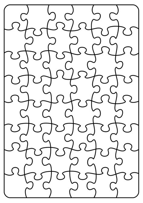 Openclipart - Clipping Culture Puzzle Outline Free Printable, Blank Puzzle Template Free Printable, Puzzle Piece Template Free Printable, Puzzle Template Free Printable, Puzzle Piece Outline, Puzzle Outline, Puzzle Peice, Jigsaw Puzzle Template, Blank Puzzle Pieces