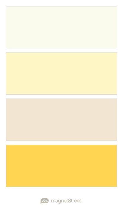 Ivory, Butter, Champagne, and Marigold Wedding Color Palette - custom color palette created at MagnetStreet.com Wedding Hills, French Market Baby Shower, Market Baby Shower Theme, Pale Yellow Weddings, Wedding Dresscode, Yellow White Wedding, Sunshine Wedding, Marigold Wedding, Yellow Wedding Colors