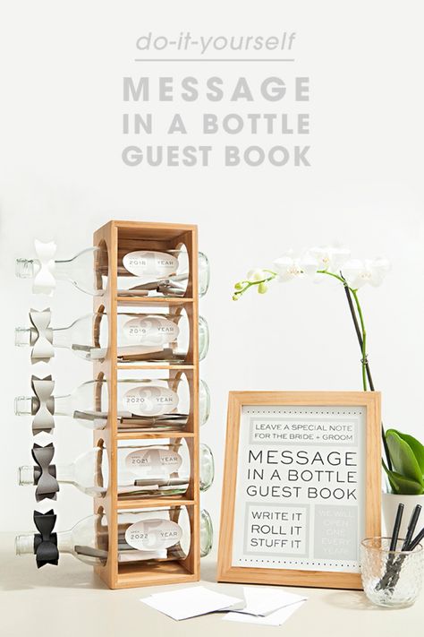 Bottle Guest Book, Message In A Bottle Wedding, Diy Message, Diy Wedding Planner, Diy Guest Book, Diy Beach Wedding, Planner Diy, Wedding Planner Book, Boda Mexicana