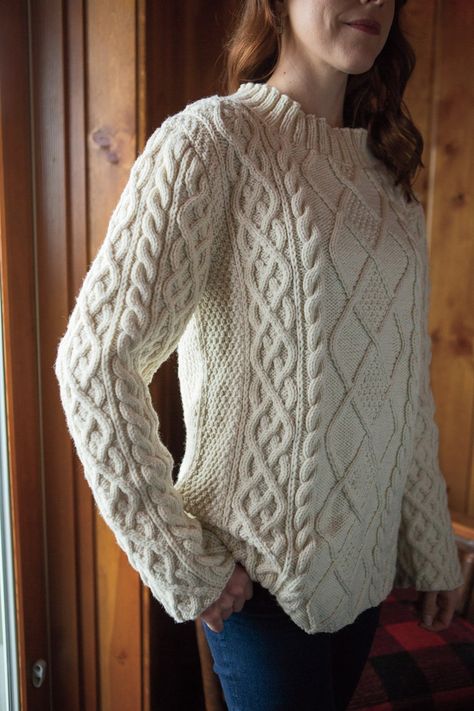 Cables Knitting, Free Aran Knitting Patterns, Knitting Cables, Cable Knit Sweater Pattern, Aran Sweaters, Aran Knit, Aran Knitting, Aran Knitting Patterns, Cable Knitting Patterns