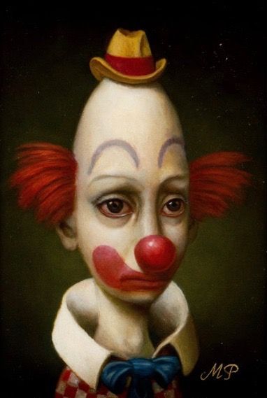 MARION PECK Marion Peck Art, Marion Peck, Clown Paintings, Mark Ryden, Send In The Clowns, Bizarre Art, Pop Surrealism, Cool Drawings, Lovers Art