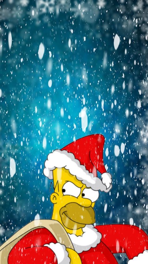 Simpson Christmas, Xmas Wallpaper, Cellphone Wallpaper Backgrounds, Christmas Swags, Instagram Frame, Cellphone Wallpaper, Christmas Wallpaper, The Simpsons, Lisa Simpson